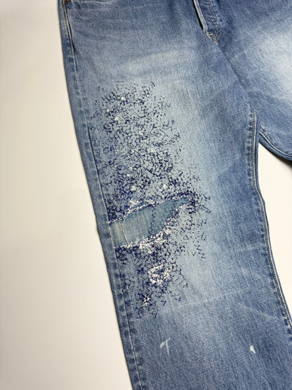 Monkey Cisco Distressed Denim