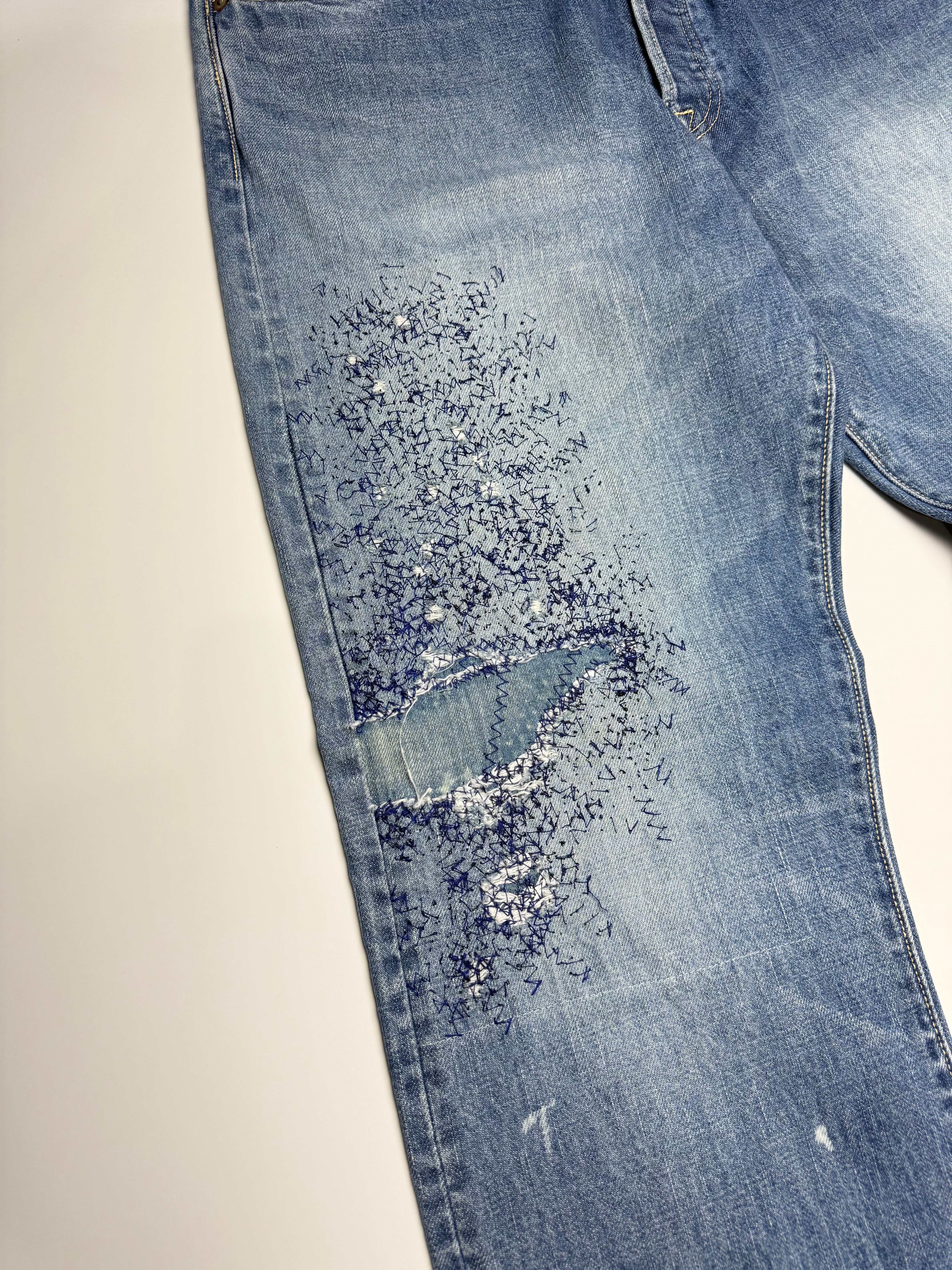 Monkey Cisco Distressed Denim