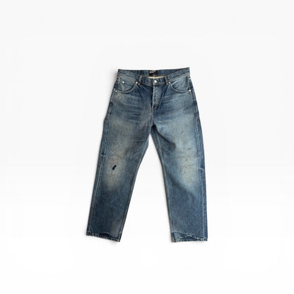 New Straight Leg Jeans Faded Blue