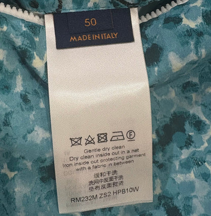 Blue Pointilism Monogram Windbreaker