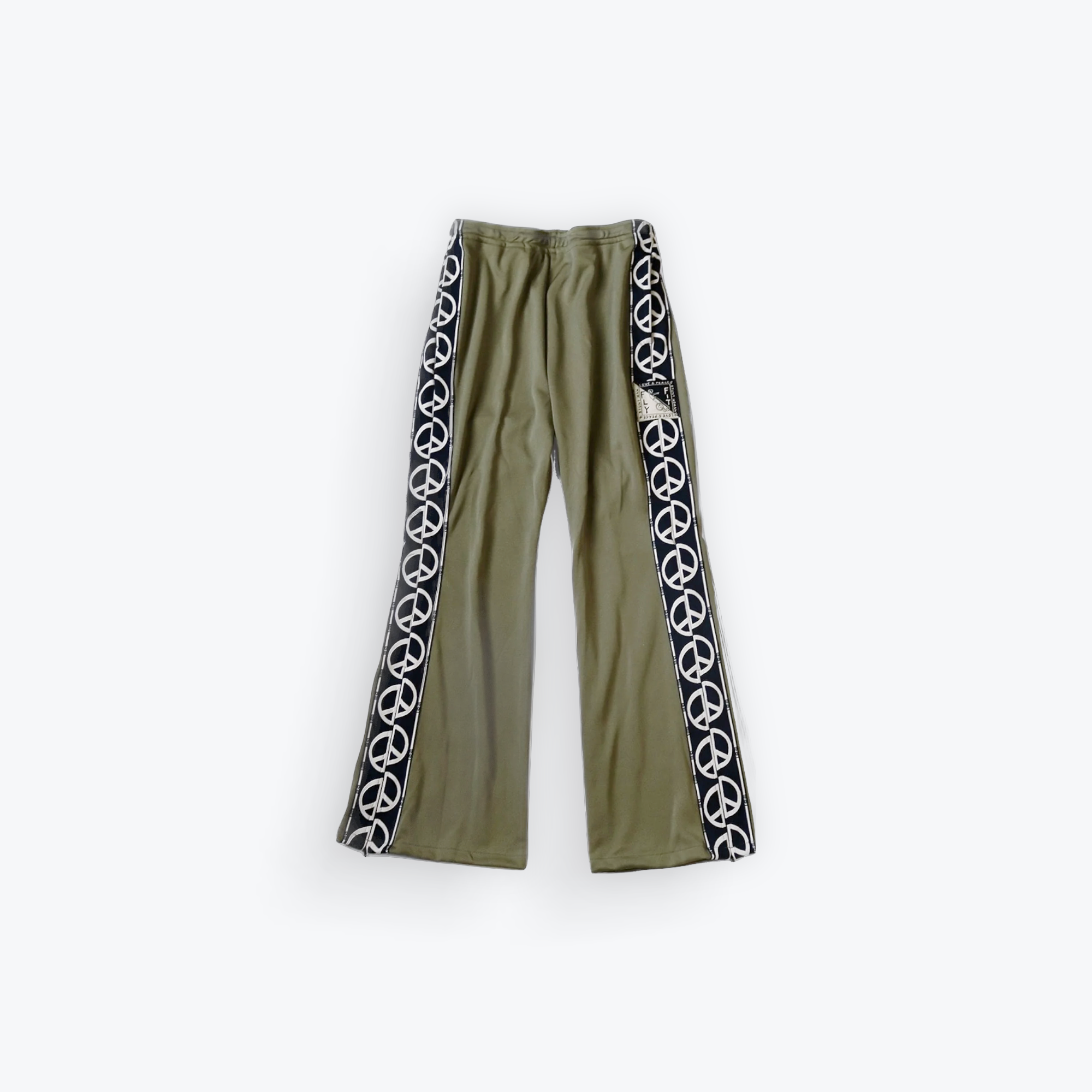 Smooth Jersey Peace Flare Track Pants