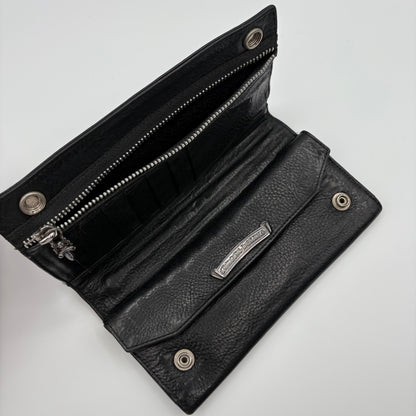 Snap Bifold Dagger Zip Long Wallet