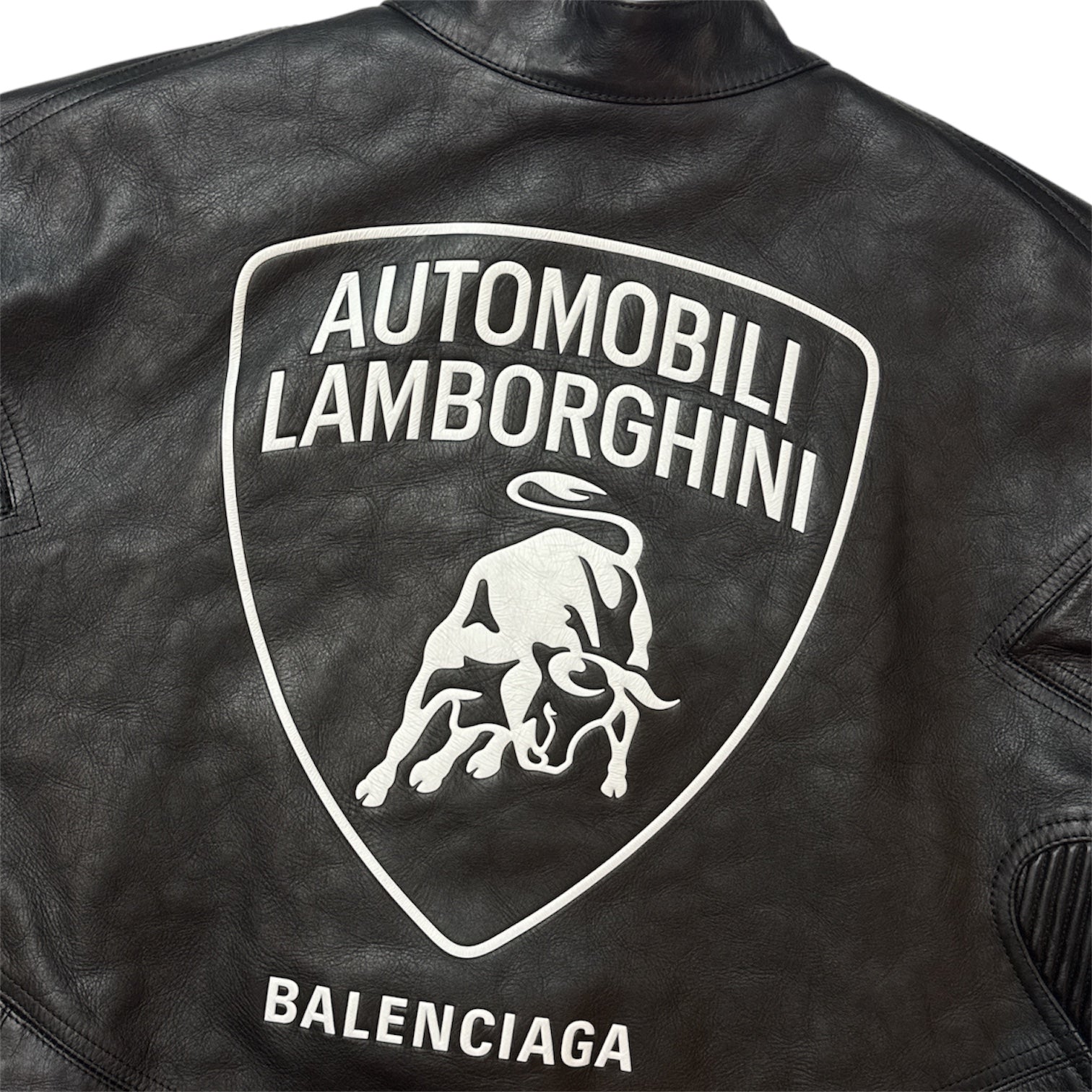 Lamborghini Leather Biker Jacket
