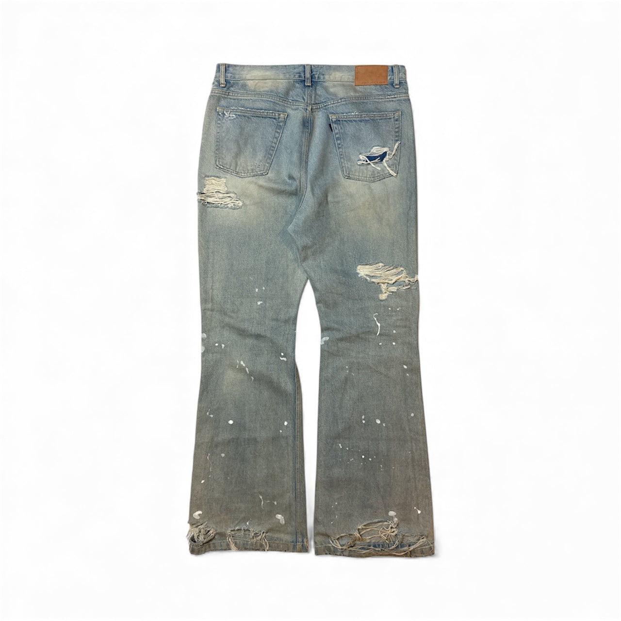 Distressed Flare Jeans