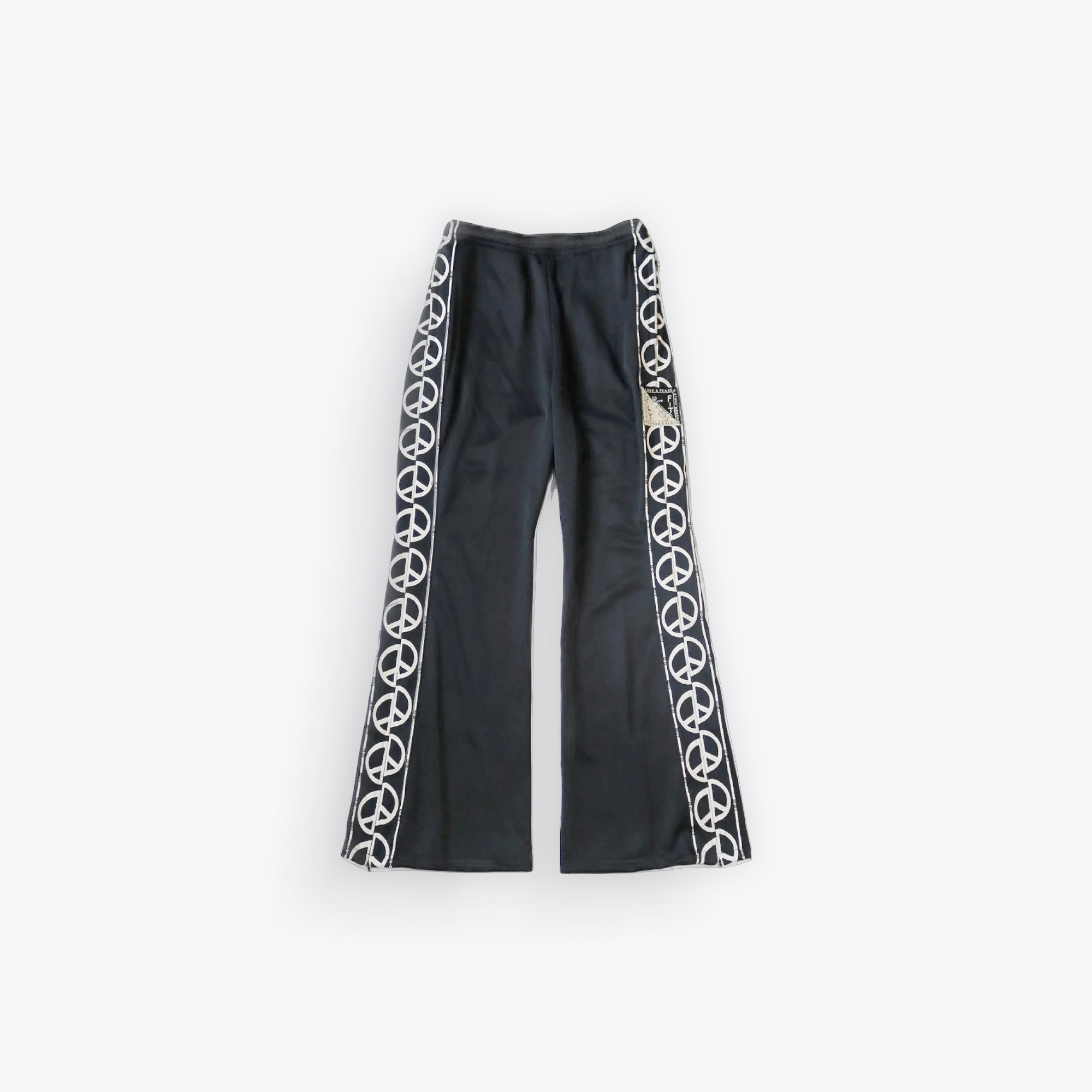 Smooth Jersey Peace Flare Track Pants