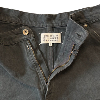 Double Knee Studded Denim Shorts