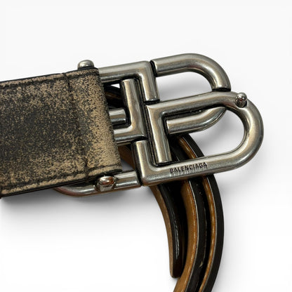 BB Logo Suede Belt