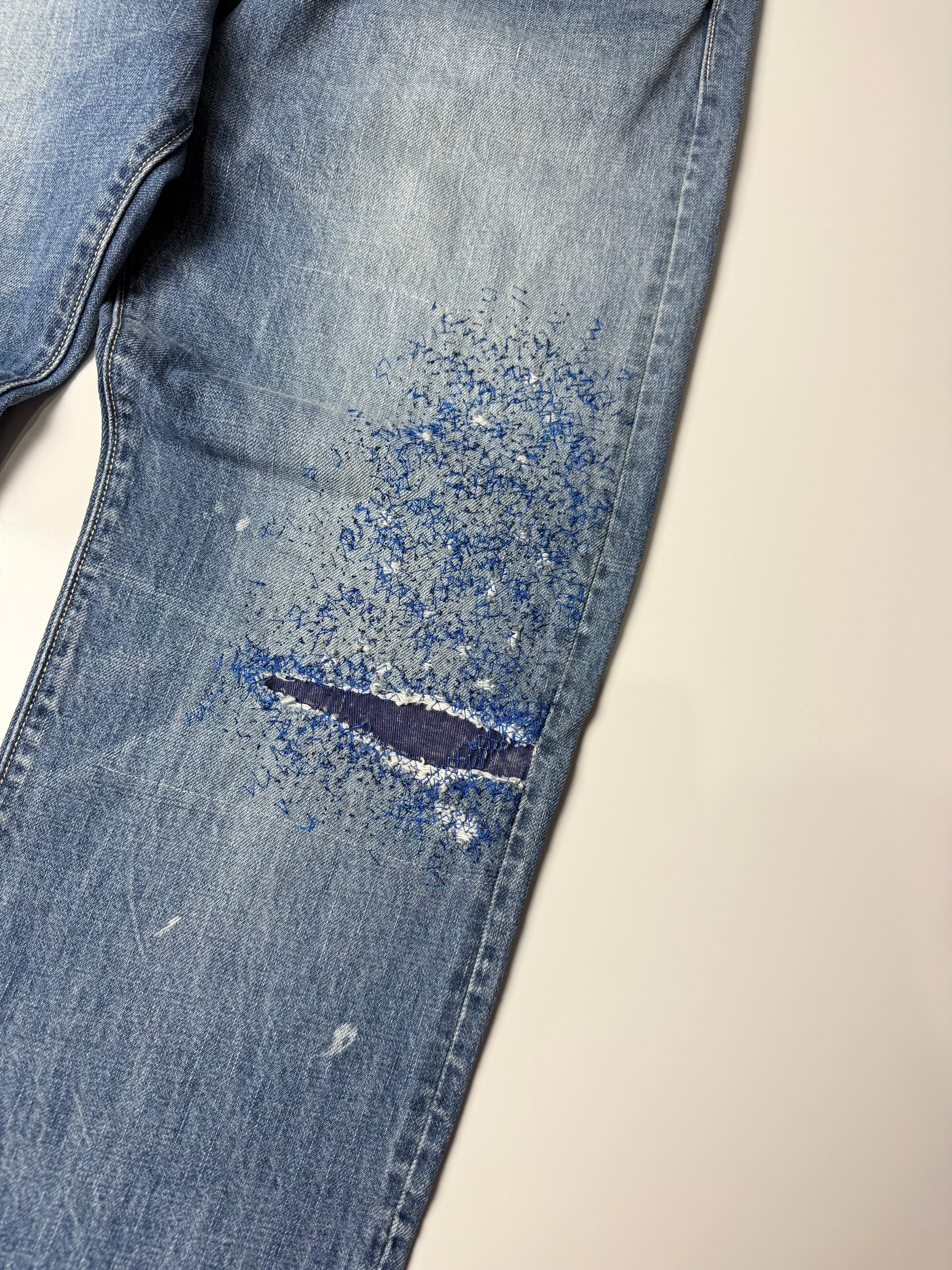 Monkey Cisco Distressed Denim