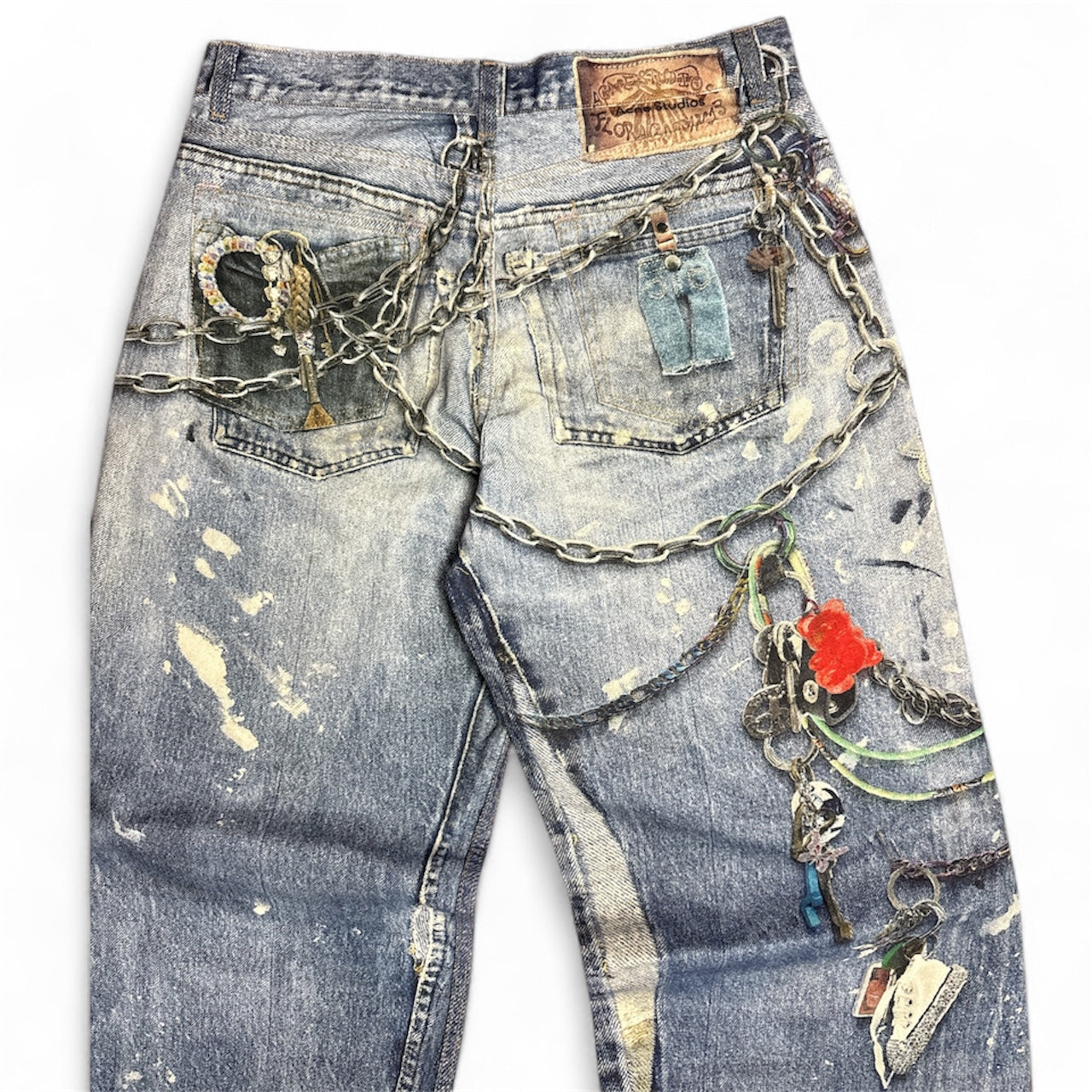 Trompe L’oeil Keychain Denim