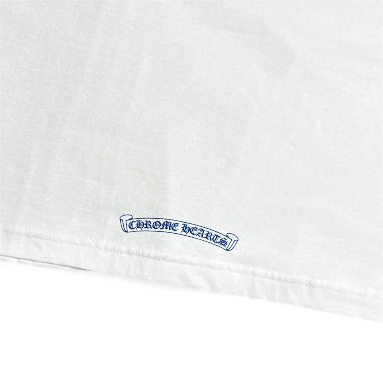 Neck Logo Tee (White/Blue)