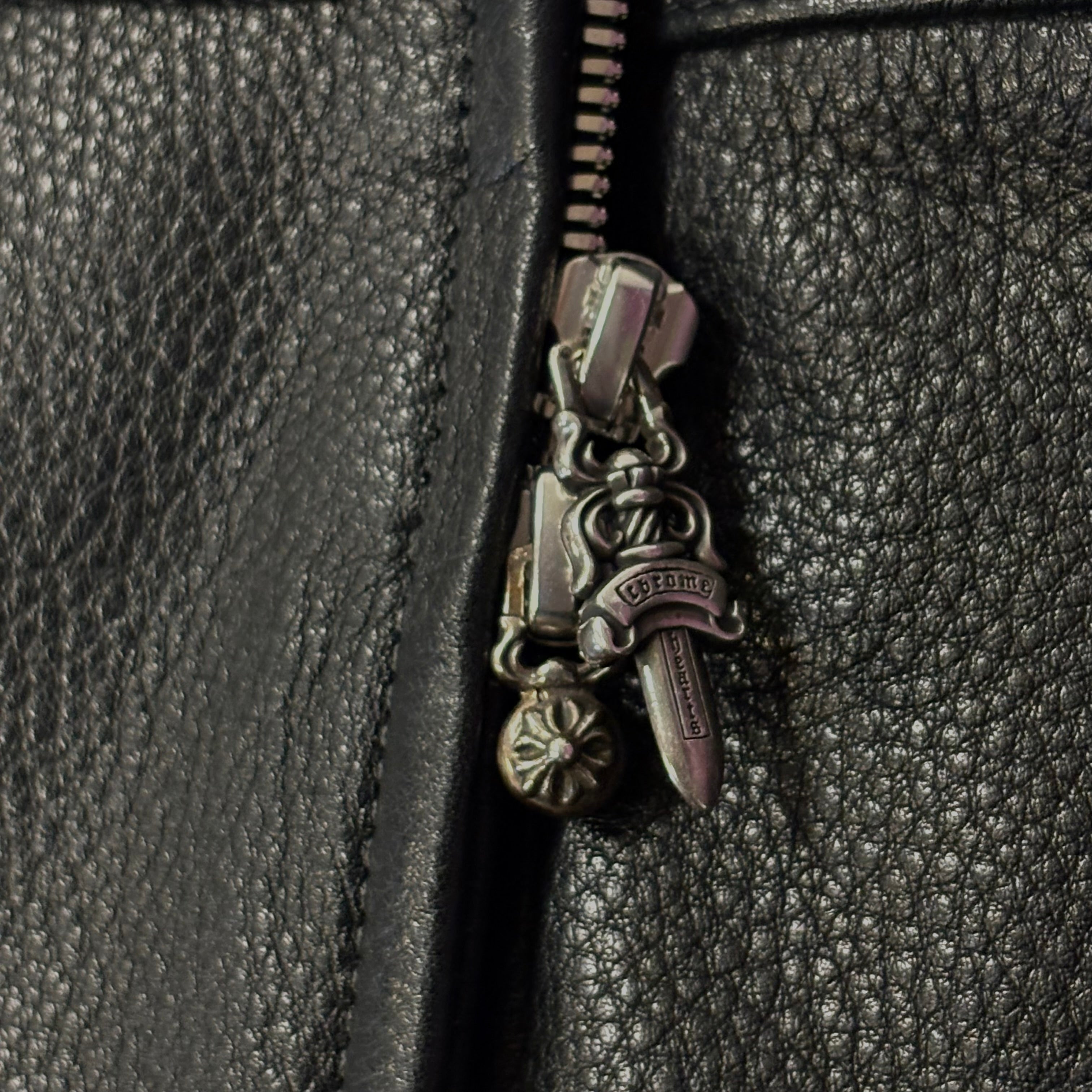 Hooded Leather Trench Coat