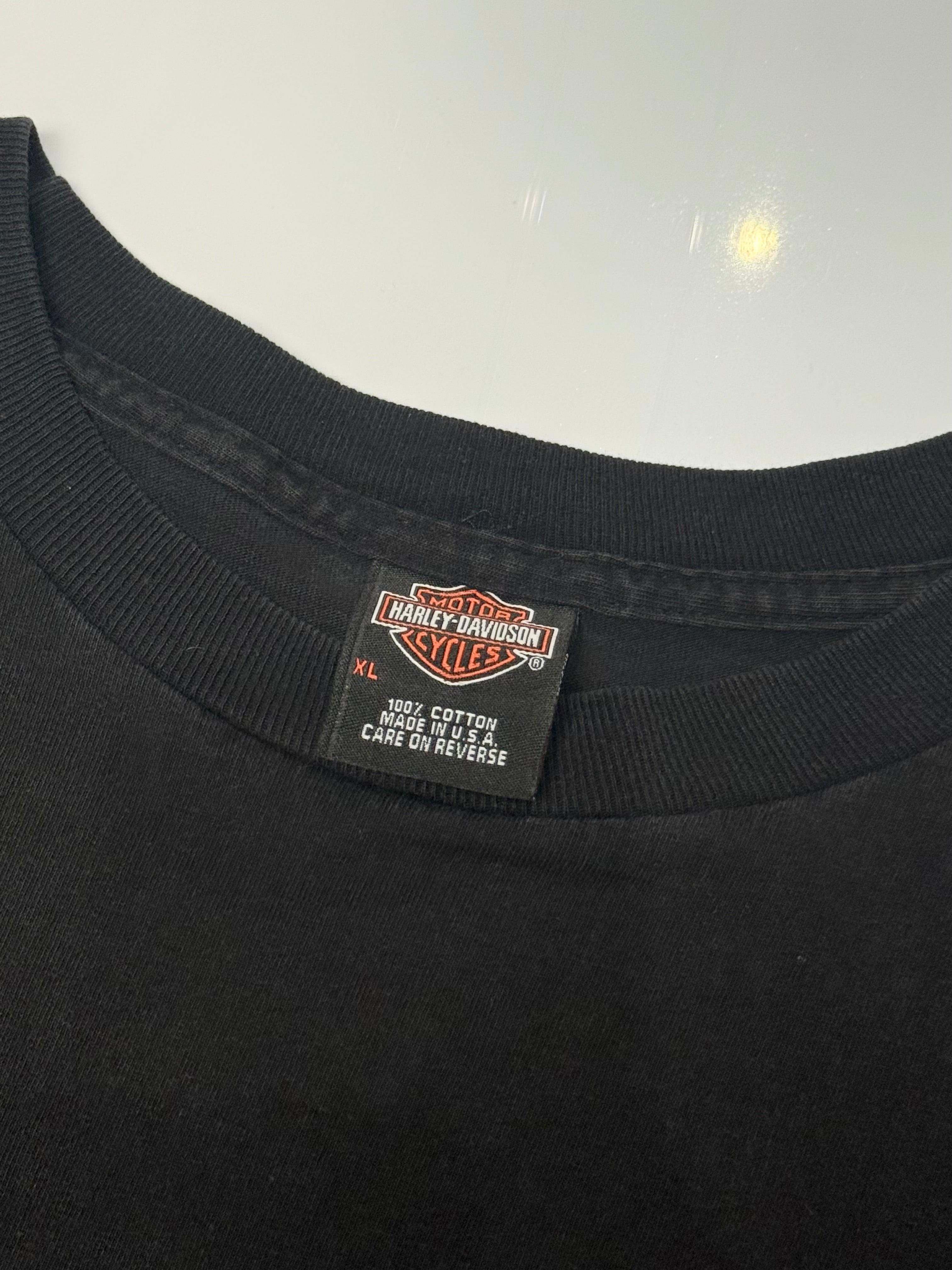 00’ Harley Davidson Kuwait Exclusive Electric Flames Long Sleeve Tee