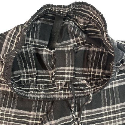 After School Cross Patch Plaid Flannel Shorts