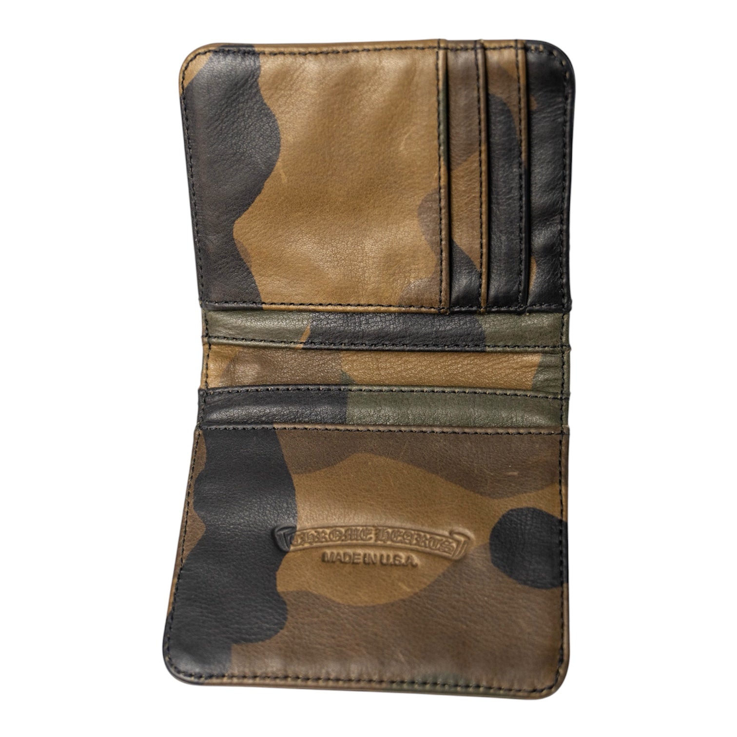 Camouflage Leather Bifold Wallet