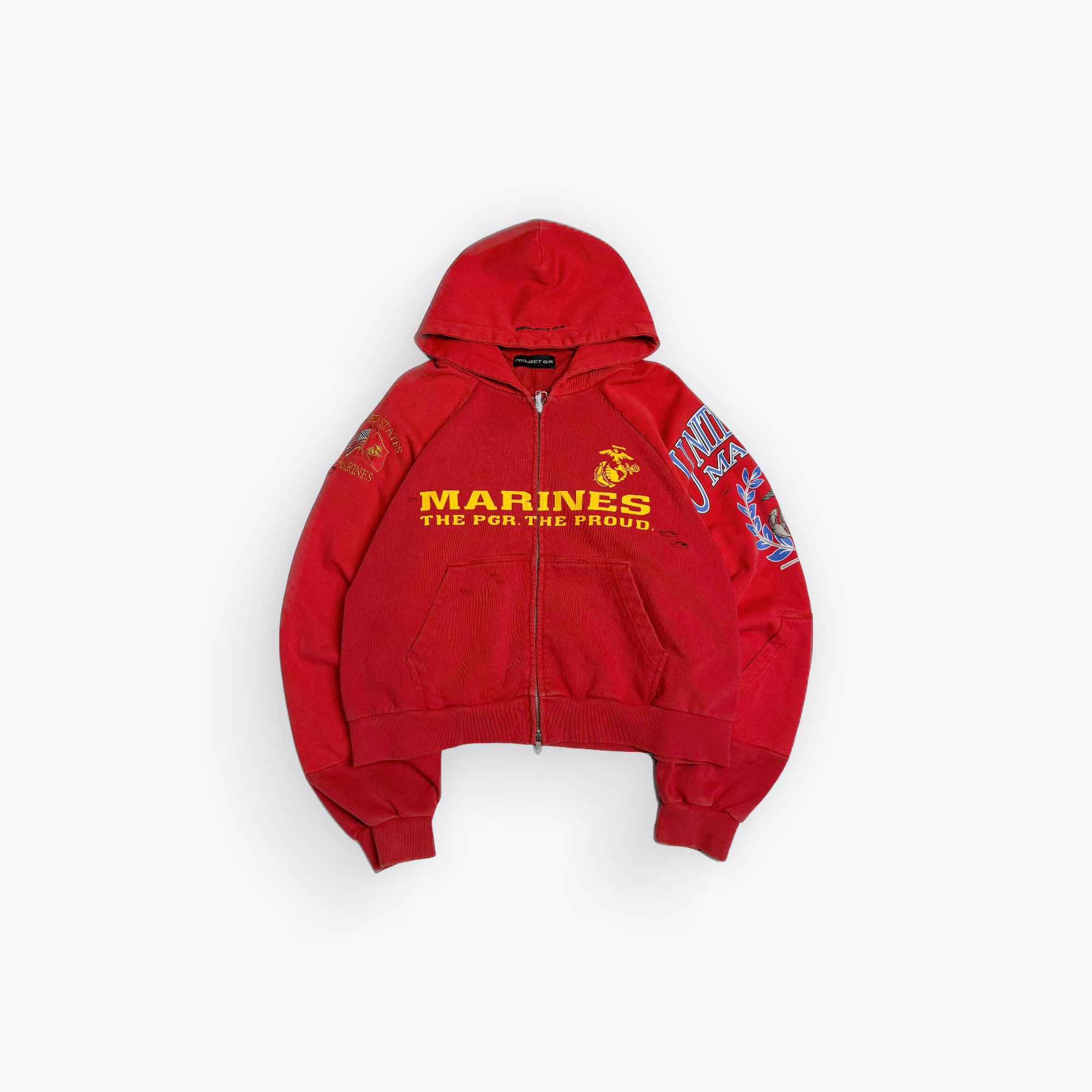 Marines Reconstructed Zip-Up Hoodie