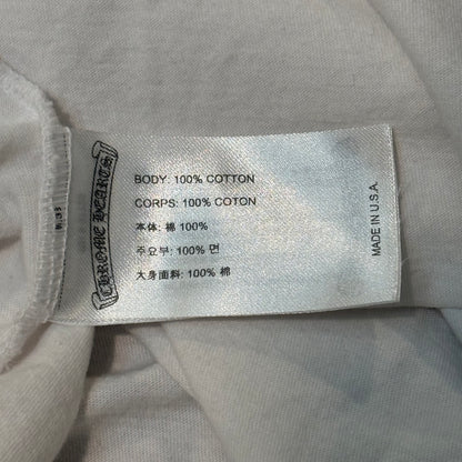 Neck Logo Long Sleeve T-Shirt (White/Blue)