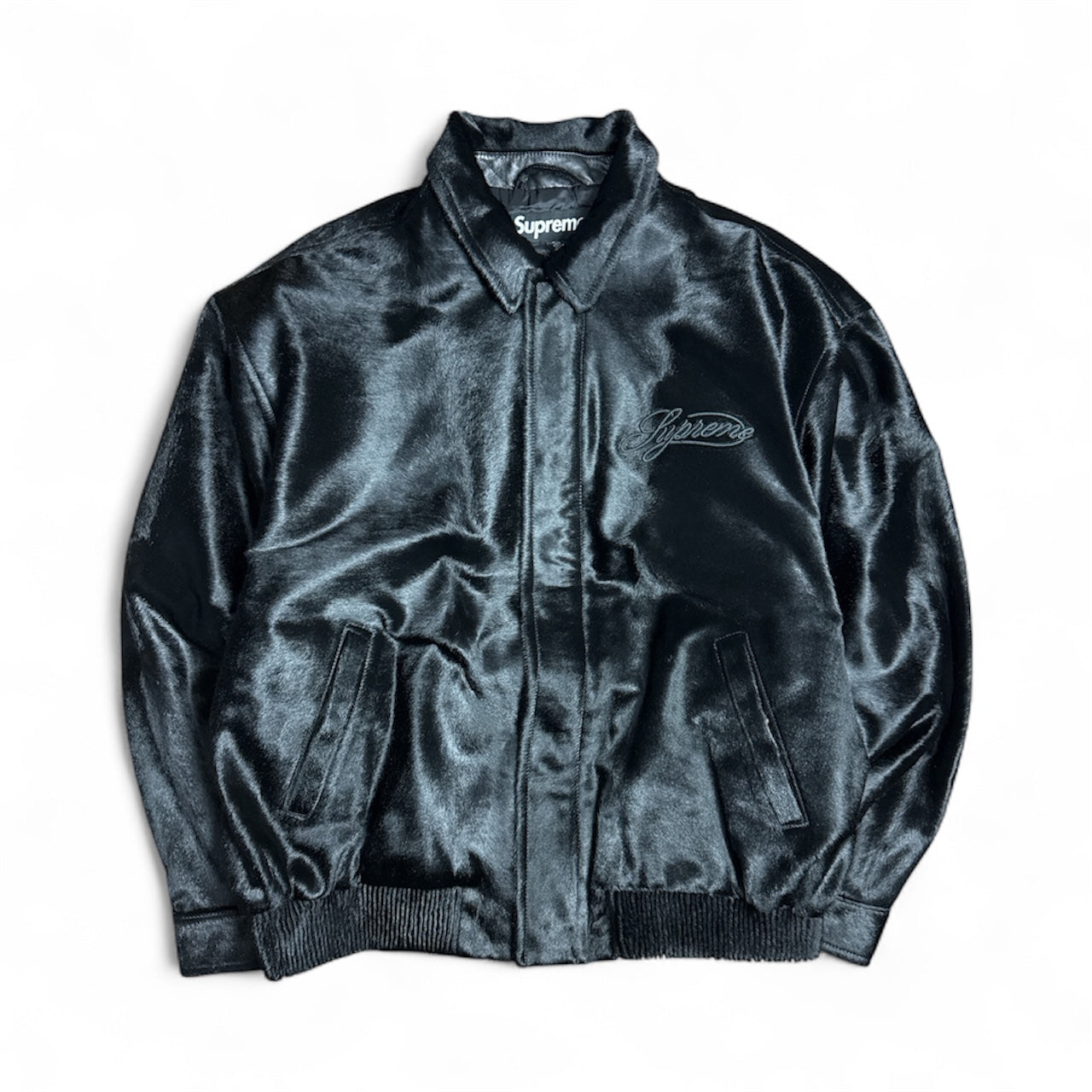 Supreme Ponyhair Varsity Jacket | Size XL | New with tags 

