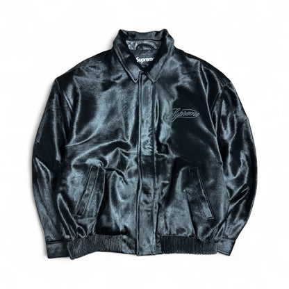 Supreme Ponyhair Varsity Jacket | Size XL | New with tags 
